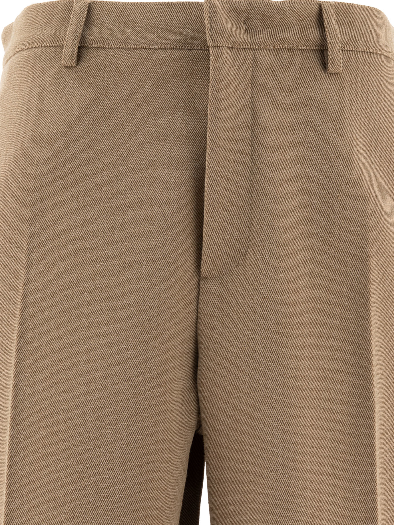 JIL SANDER White Melange wool trousers